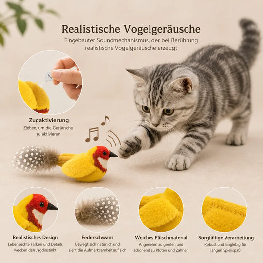 Vogel-Katzenspielzeug kaufen – mit realistischer Beute-Simulation CagillyPaw e.U.