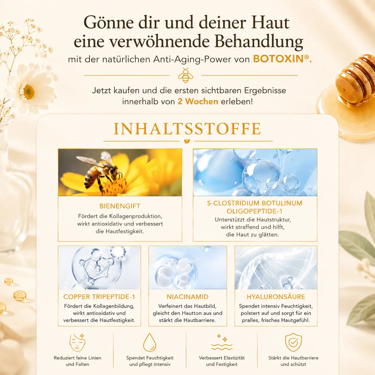 BOTOXIN® – Faltenreduzierende Gesichtscreme mit Bienengift für Katzenmamas CagillyPaw e.U.