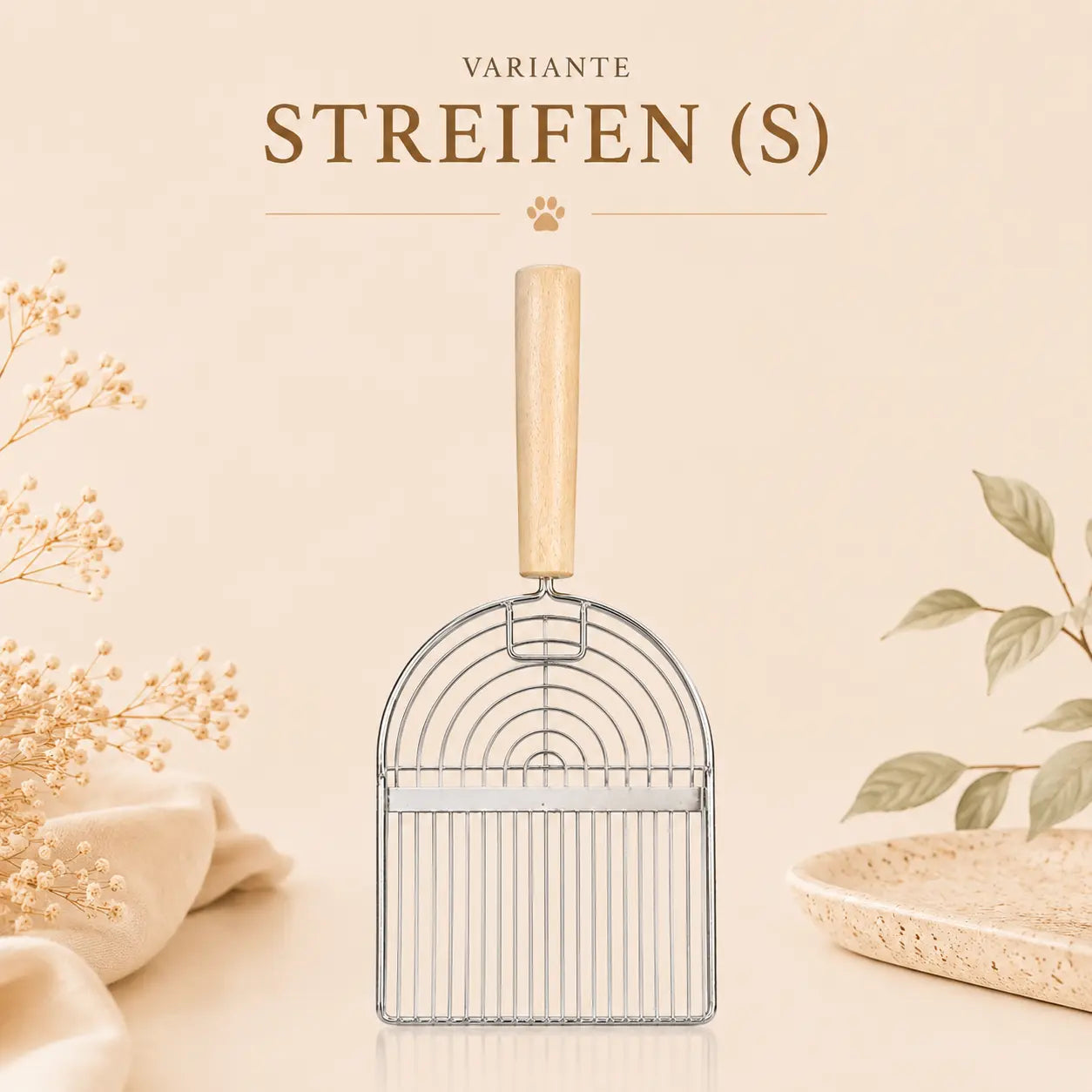 StahlPfote® Katzenstreuschaufel kaufen – Metall-Schaufel für feine Streu CagillyPaw e.U.